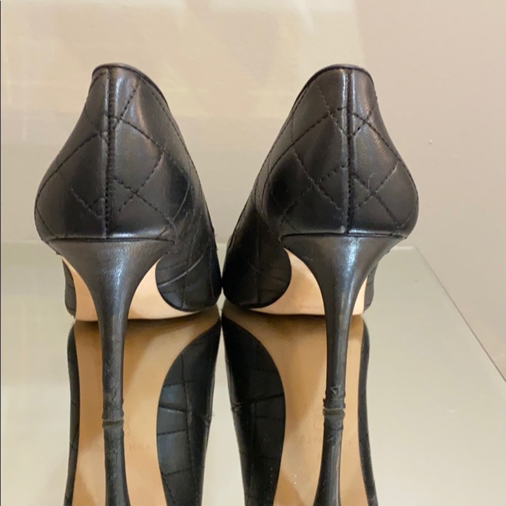 Black Leather Pump - image 4